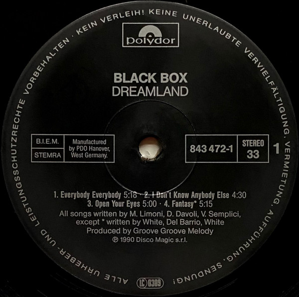 Black Box - Dreamland | Polydor (843 472-1) - 3 Black Box - Dreamland | Polydor (843 472-1) - 3