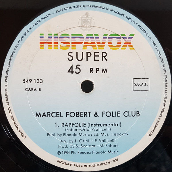 Marcel Fobert & Folie Club - Rapfolie | Hispavox ((49) 549 133) - 4
