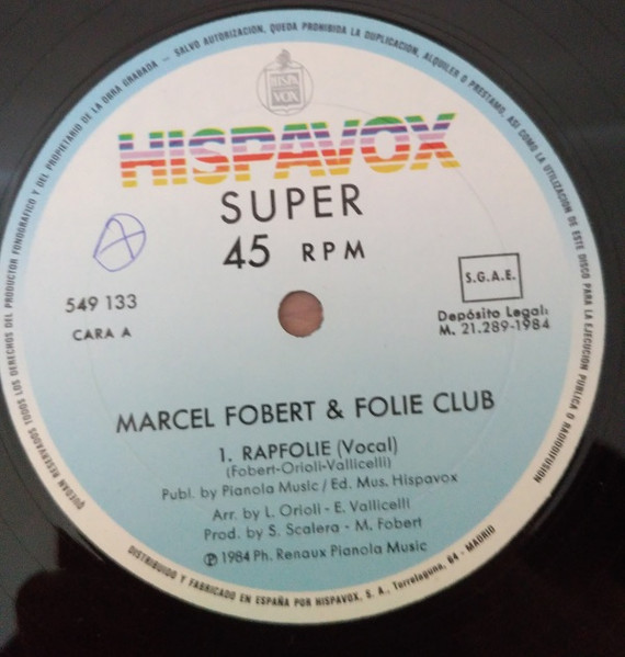 Marcel Fobert & Folie Club - Rapfolie | Hispavox ((49) 549 133) - 3