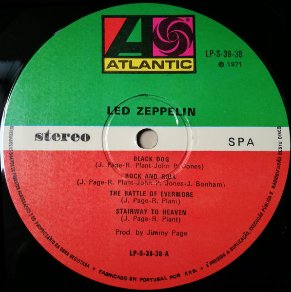 Led Zeppelin - Untitled | Atlantic (LP-S-39-38) - 4 Led Zeppelin - Untitled | Atlantic (LP-S-39-38) - 4