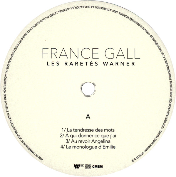 France Gall - Les Raretés Warner | Warner Music France (5054197797002) - 4 France Gall - Les Raretés Warner | Warner Music France (5054197797002) - 4