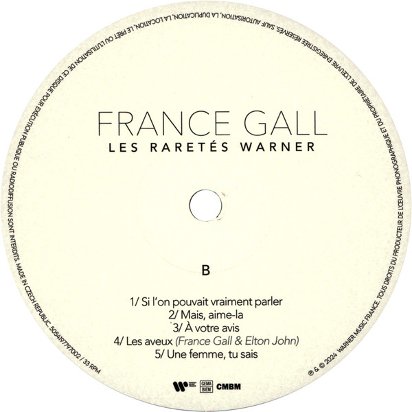 France Gall - Les Raretés Warner | Warner Music France (5054197797002) - 3 France Gall - Les Raretés Warner | Warner Music France (5054197797002) - 3