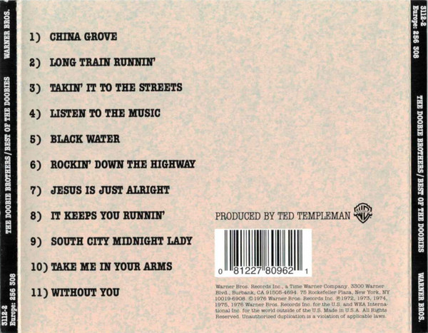 The Doobie Brothers - Best Of The Doobies | Warner Bros. Records (3112-2) - 2