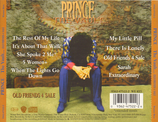 Prince - The Vault ... Old Friends 4 Sale | Warner Bros. Records (9362-47522-2) - 2 Prince - The Vault ... Old Friends 4 Sale | Warner Bros. Records (9362-47522-2) - 2
