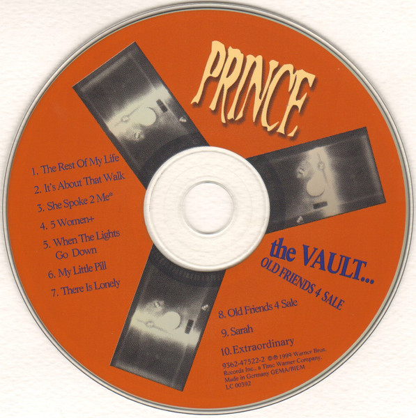 Prince - The Vault ... Old Friends 4 Sale | Warner Bros. Records (9362-47522-2) - 3 Prince - The Vault ... Old Friends 4 Sale | Warner Bros. Records (9362-47522-2) - 3