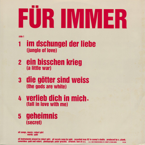 Deutsch Amerikanische Freundschaft - Für Immer | Virgin (V 2239) - 4 Deutsch Amerikanische Freundschaft - Für Immer | Virgin (V 2239) - 4