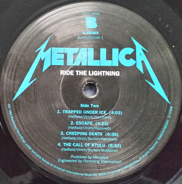 Metallica - Ride The Lightning | Blackened (00602547885241) - 3
