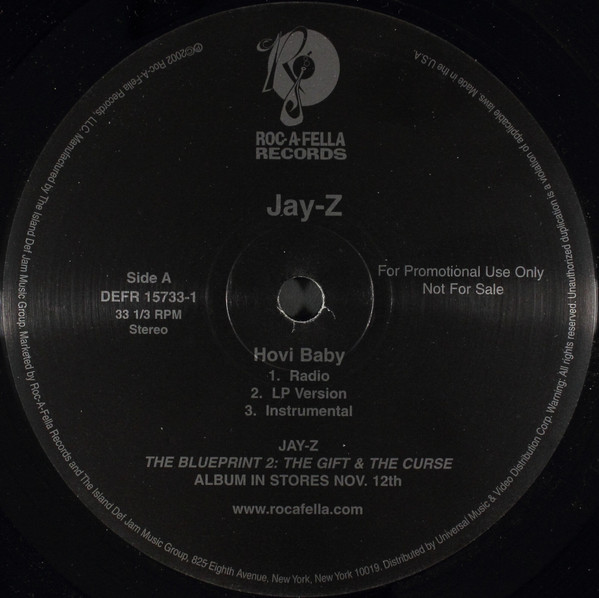 Jay-Z - Hovi Baby / U Don't Know (Remix) | Roc-A-Fella Records (DEFR 15733-1) - main