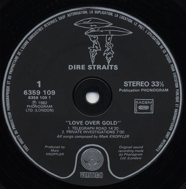 Dire Straits - Love Over Gold | Vertigo (6359 109) - 3 Dire Straits - Love Over Gold | Vertigo (6359 109) - 3
