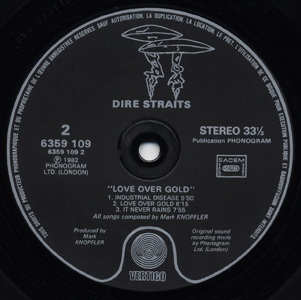 Dire Straits - Love Over Gold | Vertigo (6359 109) - 4 Dire Straits - Love Over Gold | Vertigo (6359 109) - 4