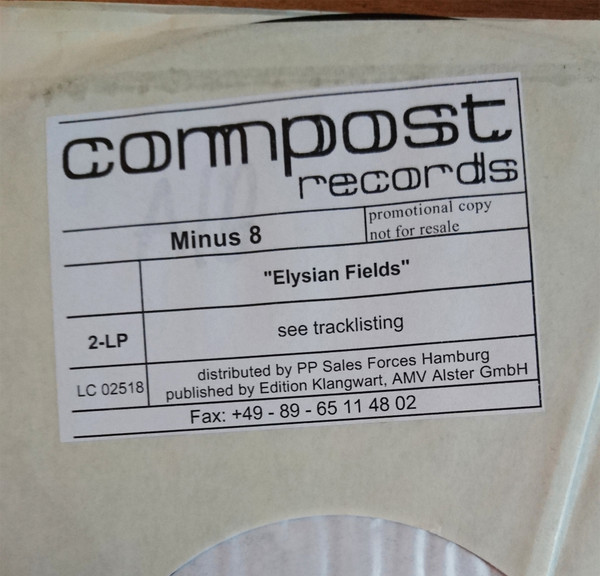 Minus 8 - Elysian Fields | Compost Records (COMPOST 078-1)
