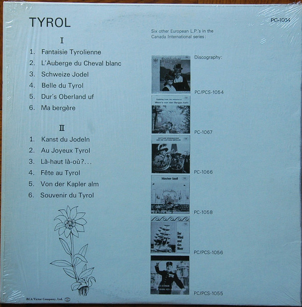 Various - Tyrol | RCA Victor (PC-1034) - 2