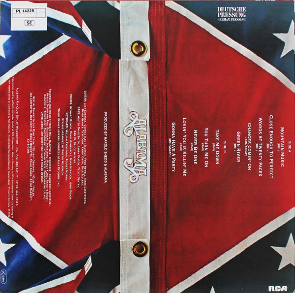 Alabama - Mountain Music | RCA (PL 14229) - 2