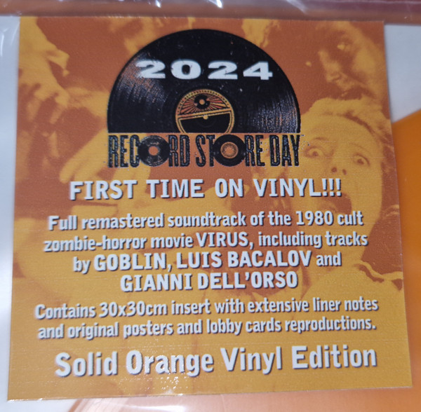 Goblin / Luis Bacalov / Gianni Dell'Orso - Virus (Original Motion Picture Soundtrack) | Cinevox Record (LP OST 066) - 2 Goblin / Luis Bacalov / Gianni Dell'Orso - Virus (Original Motion Picture Soundtrack) | Cinevox Record (LP OST 066) - 2