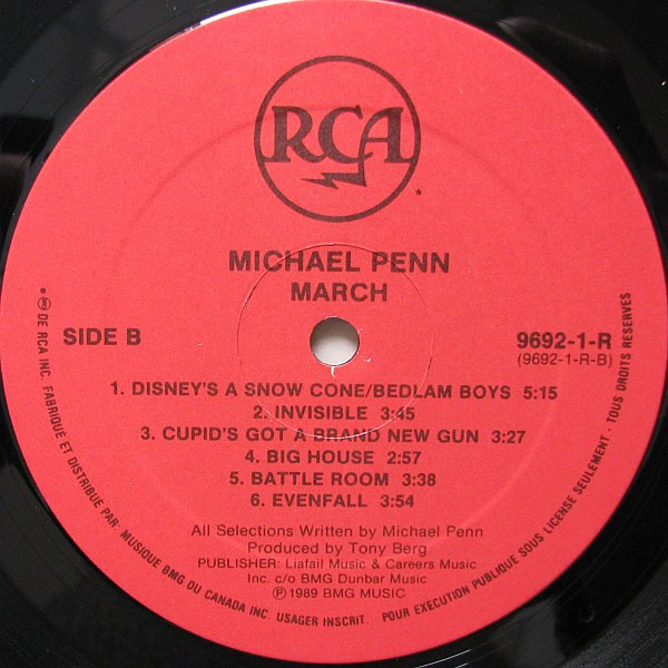 Michael Penn - March [Vinyl] | RCA (9692-1-R) - 4