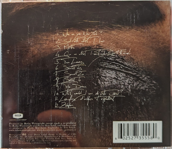 Rufus Wainwright - All Days Are Nights: Songs For Lulu [CD] | Decca (B001414002) - 2