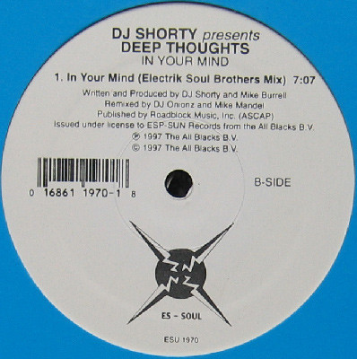 DJ Shorty Presents Deep Thoughts - In Your Mind | ESP-SUN Records (ESU 1970) - main
