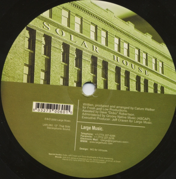 Solar House - Paradise EP | Large Records (LAR-060) - 2