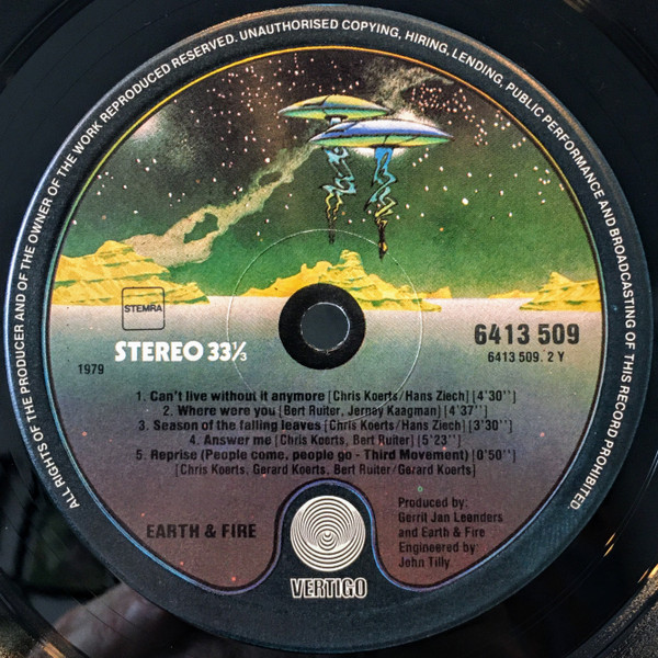 Earth And Fire - Reality Fills Fantasy | Vertigo (6413 509) - 4