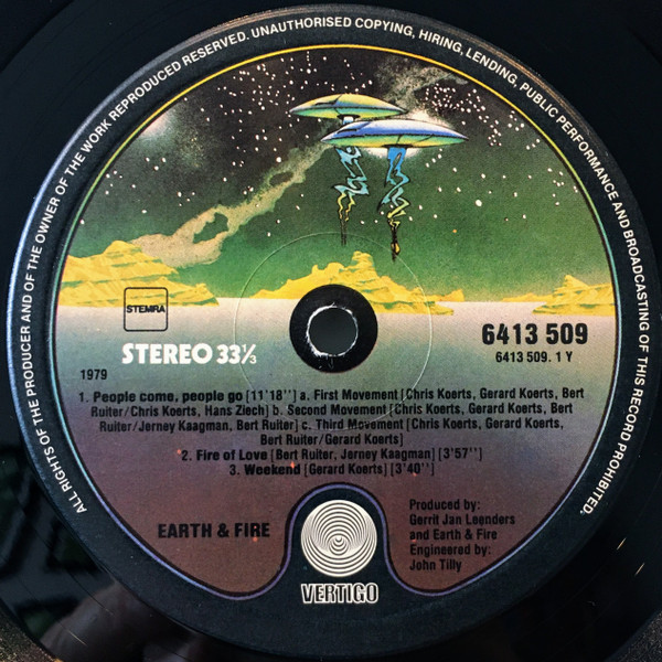 Earth And Fire - Reality Fills Fantasy | Vertigo (6413 509) - 3