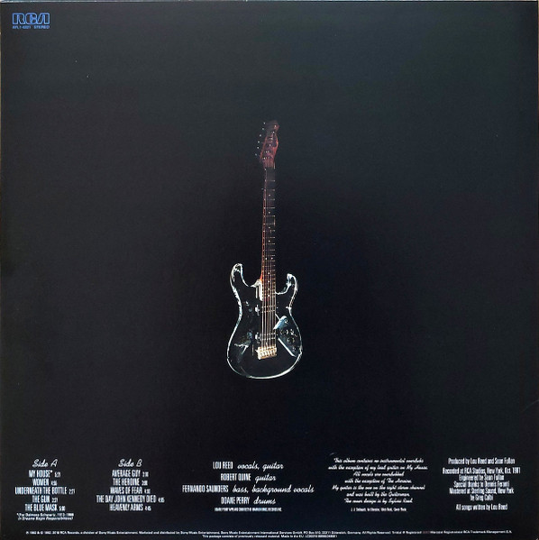 Lou Reed - The Blue Mask | RCA (88985349081) - 2 Lou Reed - The Blue Mask | RCA (88985349081) - 2