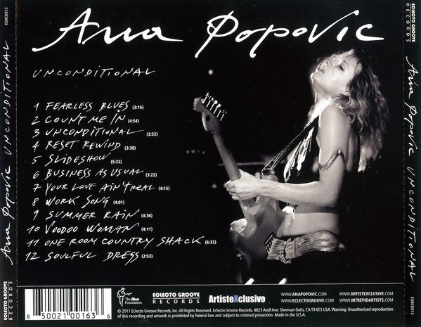 Ana Popović - Unconditional | Eclecto Groove Records (EGRCD513) - 2 Ana Popović - Unconditional | Eclecto Groove Records (EGRCD513) - 2