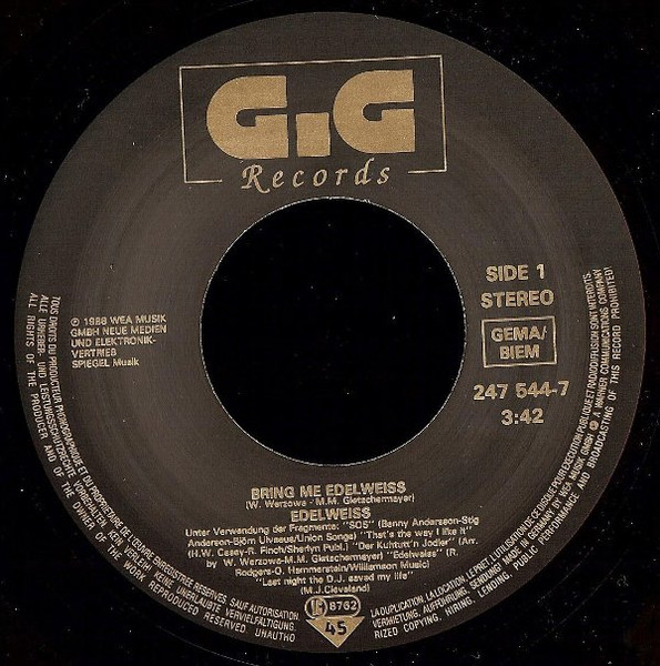 Edelweiss - Bring Me Edelweiss | GiG Records (247 544-7) - 3 Edelweiss - Bring Me Edelweiss | GiG Records (247 544-7) - 3