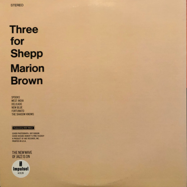 Marion Brown - Three For Shepp | Impulse! (AS-9139) - 2 Marion Brown - Three For Shepp | Impulse! (AS-9139) - 2