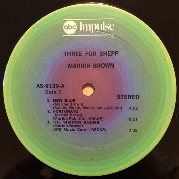 Marion Brown - Three For Shepp | Impulse! (AS-9139) - 4 Marion Brown - Three For Shepp | Impulse! (AS-9139) - 4