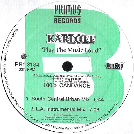 Karloff - Play The Music Loud | Primus Records (PR1 3134) - 2
