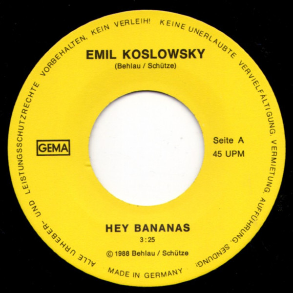 Emil Koslowsky - Hey Bananas | Not On Label (none) - 3