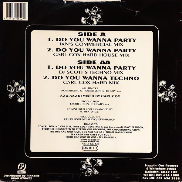 DJ Scott - Do You Wanna Party | Steppin' Out Records (IAN 011 T) - 2