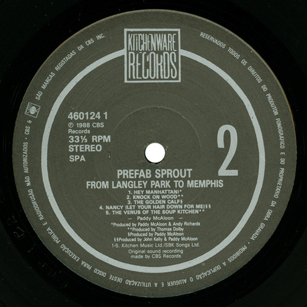 Prefab Sprout - From Langley Park To Memphis | Kitchenware Records (460124 1) - 4