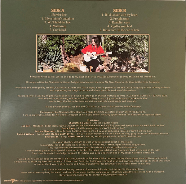 Charlotte Le Lievre - Songs From The Barrier Line | Not On Label (none) - 2 Charlotte Le Lievre - Songs From The Barrier Line | Not On Label (none) - 2