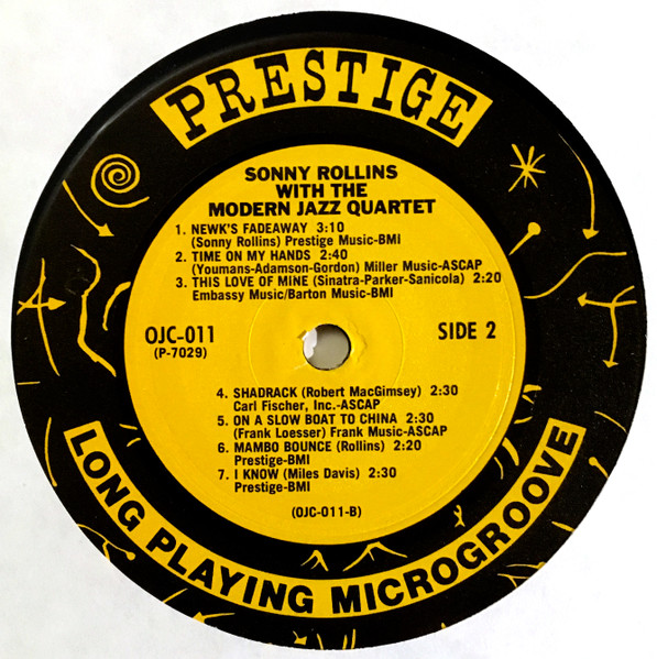 Sonny Rollins With The Modern Jazz Quartet , Art Blakey , Kenny Drew - Sonny Rollins With The Modern Jazz Quartet | Prestige (P-7029) - 4