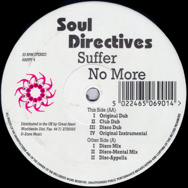 Soul Directives - Suffer No More | Happy Music (HAPPY 4)