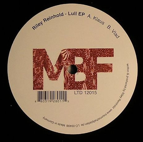 Riley Reinhold - Lull EP | My Best Friend (MBF LTD 12015) - main