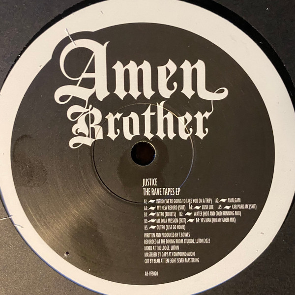 Justice - The Rave Tapes EP | Amen Brother (AB-VFS020)