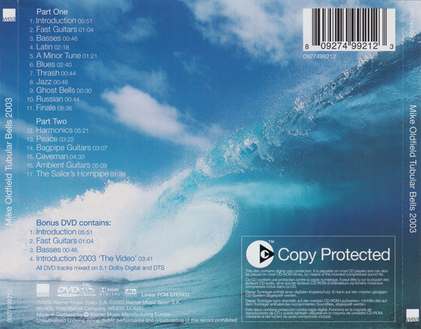 Mike Oldfield - Tubular Bells 2003 | WEA (0927499212) - 3