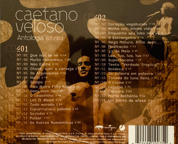 Caetano Veloso - Antologia 67/03 | Universal Music France (0602498100752) - 2 Caetano Veloso - Antologia 67/03 | Universal Music France (0602498100752) - 2