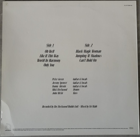 Fleetwood Mac - Live In Boston | Line/OutLine (OLLP 5348 AS) - 2