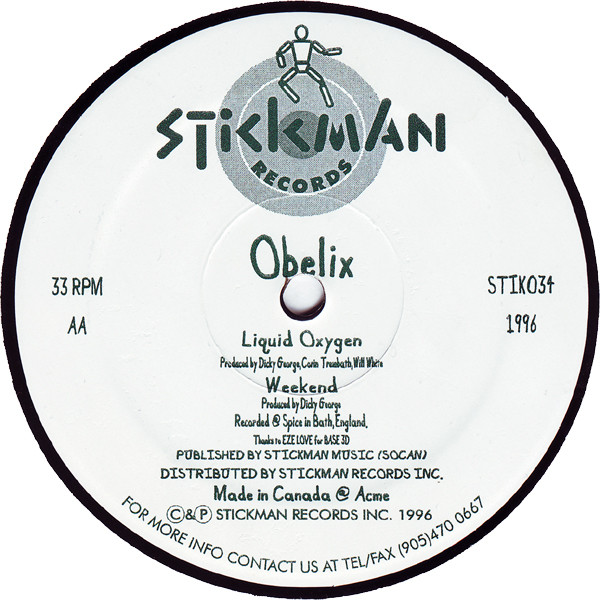 Obelix - Obelix | Stickman Records (STIK 034) - 2 Obelix - Obelix | Stickman Records (STIK 034) - 2