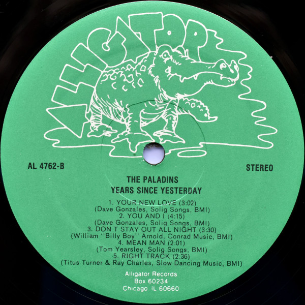 The Paladins - Years Since Yesterday | Alligator Records (AL 4762) - 4