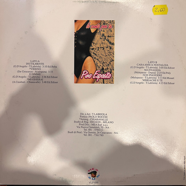 Pino Esposito - Io Canto Per Te | MEA Sound (VLP 699) - 2 Pino Esposito - Io Canto Per Te | MEA Sound (VLP 699) - 2