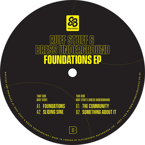 Ruff Stuff & Bress Underground - Foundations EP | SlothBoogie (SBR013) - 2 Ruff Stuff & Bress Underground - Foundations EP | SlothBoogie (SBR013) - 2