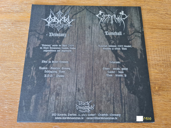 Odal / Sõjaruun - Odal / Sõjaruun | Black Devastation Records (BDR017) - 2