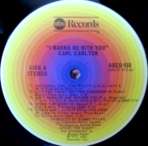 Carl Carlton - I Wanna Be With You | ABC Records (ABCD-910) - 3