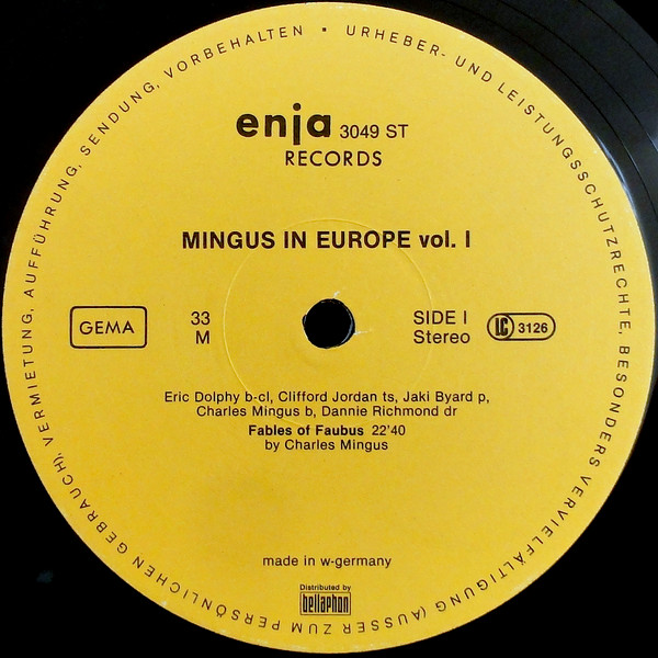 The Charles Mingus Quintet - Mingus In Europe Volume I | Enja Records (3049) - 3 The Charles Mingus Quintet - Mingus In Europe Volume I | Enja Records (3049) - 3