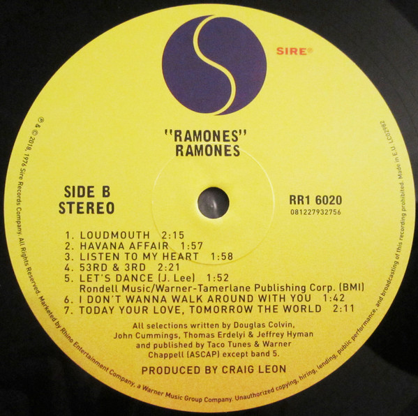 Ramones - Ramones | Sire (RR1 6020) - 4