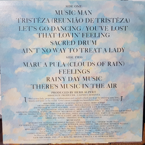 Letta Mbulu - There's Music In The Air | A&M Records (GP-2034) - 3 Letta Mbulu - There's Music In The Air | A&M Records (GP-2034) - 3